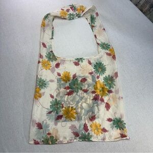 Floral Canvas Tote Bag